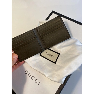 Pre-owned Gucci Brown Crocodile Wallet