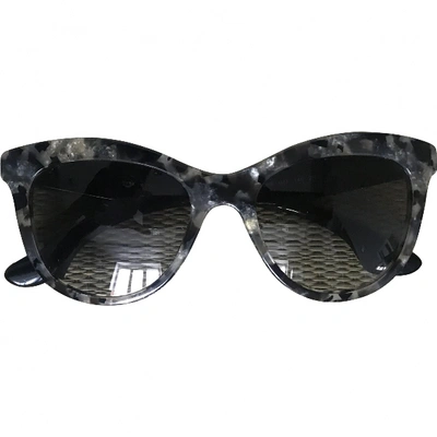 Pre-owned Miu Miu Anthracite Sunglasses