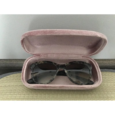 Pre-owned Miu Miu Anthracite Sunglasses