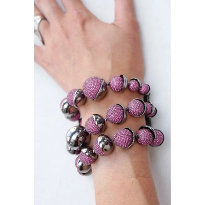 Pre-owned Dior Purple Metal Bracelet