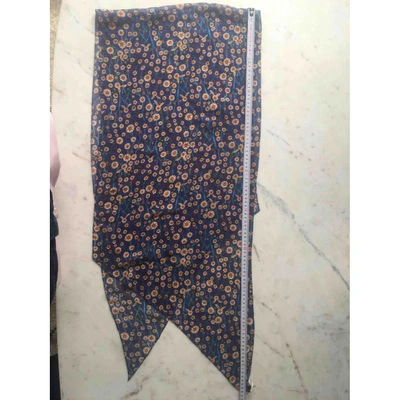 Pre-owned Isabel Marant Étoile Silk Neckerchief In Blue