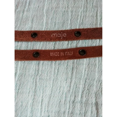 Pre-owned Maje Belt In Other