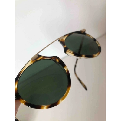 Pre-owned Bob Sdrunk Gold Metal Sunglasses