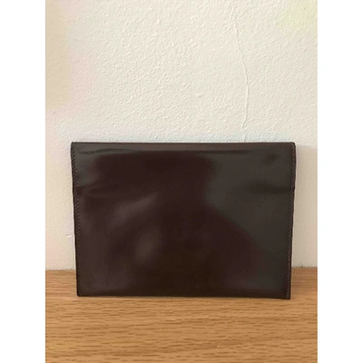 Pre-owned Anya Hindmarch Leather Wallet In Brown