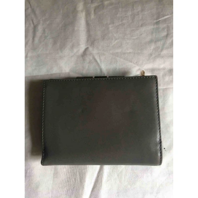 Pre-owned Furla Leather Wallet In Grey