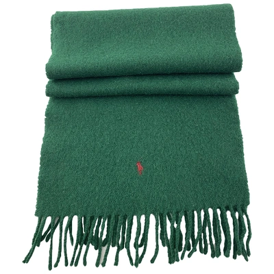 Pre-owned Polo Ralph Lauren Wool Scarf In Green