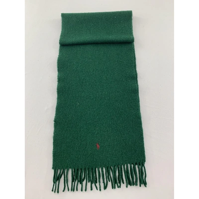 Pre-owned Polo Ralph Lauren Wool Scarf In Green