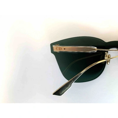 Pre-owned Dior Green Metal Sunglasses