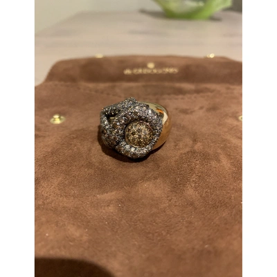 Pre-owned De Grisogono Brown Pink Gold Ring