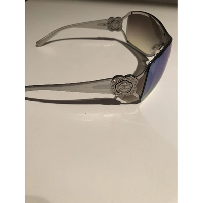 Pre-owned Chanel Blue Metal Sunglasses