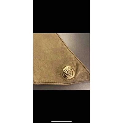 Pre-owned Gucci N Beige Leather Belt