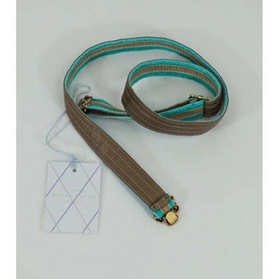 Pre-owned Ballantyne Belt In Turquoise