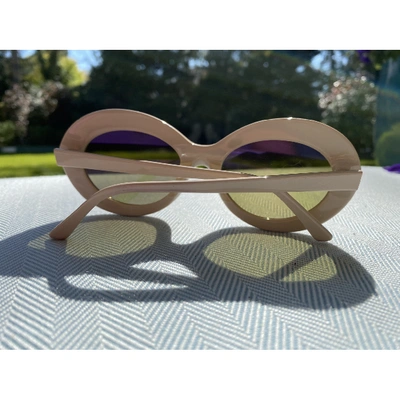 Pre-owned Sunday Somewhere Beige Sunglasses