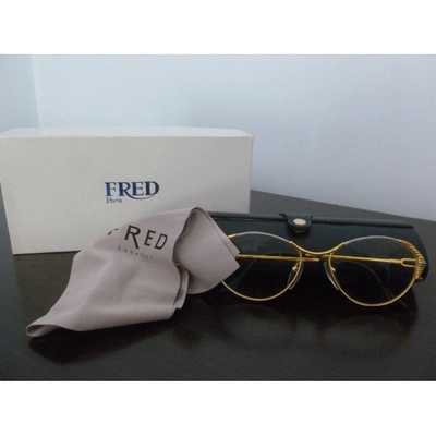 Pre-owned Fred Gold Metal Sunglasses