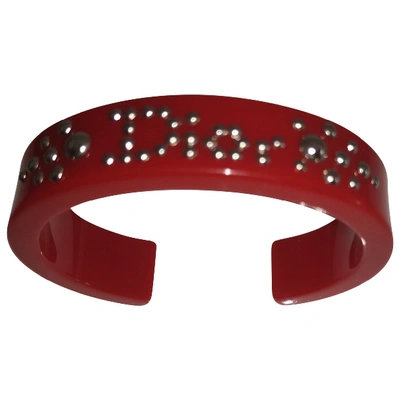 Pre-owned Dior Red Plastic Bracelet