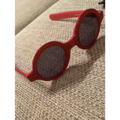Pre-owned Bob Sdrunk Red Sunglasses