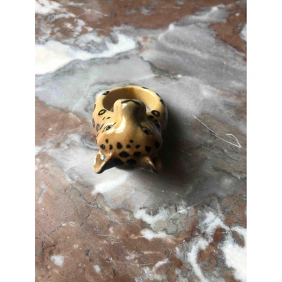 Pre-owned Creative Recreation Camel Ceramic Ring