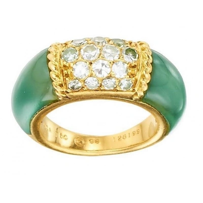 Pre-owned Van Cleef & Arpels Philippine Green Yellow Gold Ring