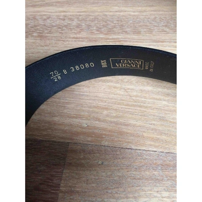 Pre-owned Versace Black Chain Belt