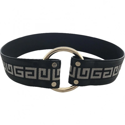 Pre-owned Givenchy Black Cotton Belt