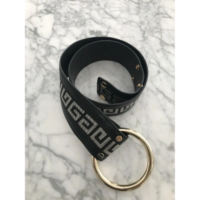 Pre-owned Givenchy Black Cotton Belt