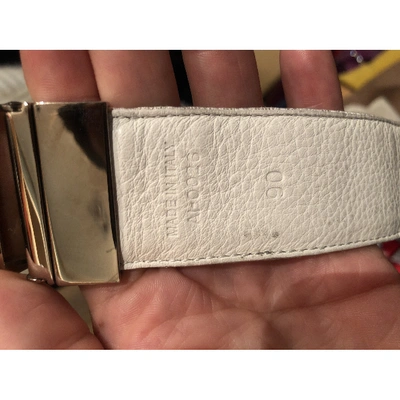 Pre-owned Dior White Cloth Belt
