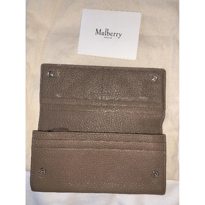 Pre-owned Mulberry Beige Leather Purses, Wallet & Cases