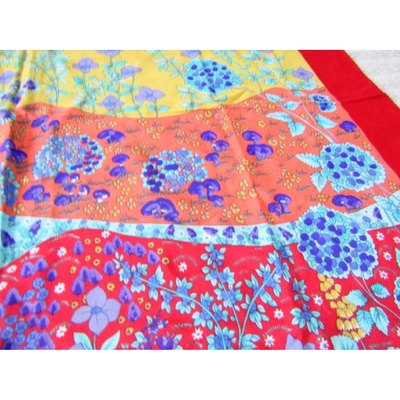 Pre-owned Valentino Garavani Silk Handkerchief In Multicolour