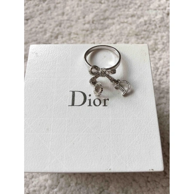 Pre-owned Dior Silver Metal Ring