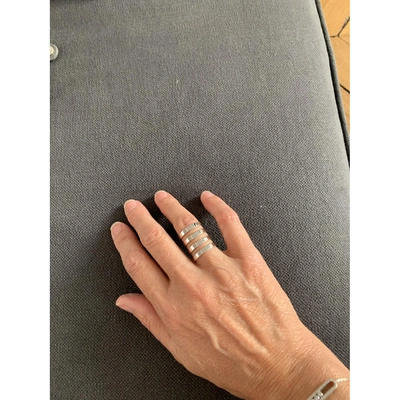 Pre-owned Repossi Berbã¨re White Gold Ring In Silver