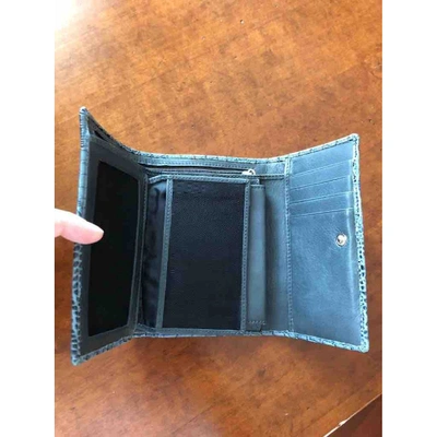 Pre-owned Cromia Navy Leather Wallet