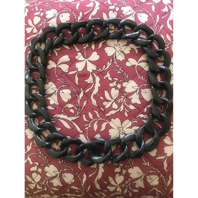 Pre-owned Monies Black Necklace