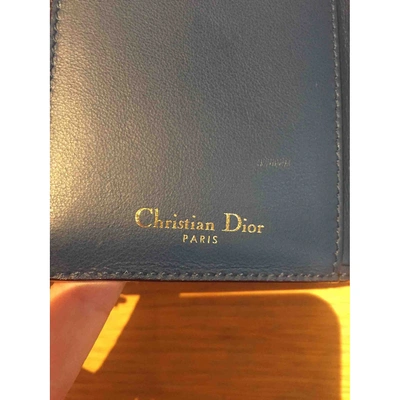 Pre-owned Dior Pink Leather Wallet