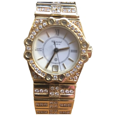 Pre-owned Chopard St. Moritz Yellow Gold Watch