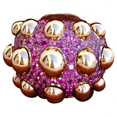Pre-owned De Grisogono Gold Pink Gold Ring