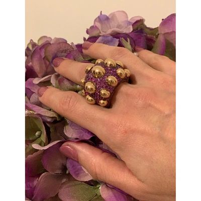 Pre-owned De Grisogono Gold Pink Gold Ring
