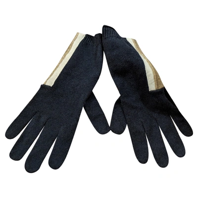 Pre-owned Brunello Cucinelli Cashmere Gloves In Grey