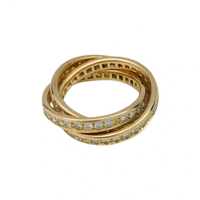 Pre-owned Cartier Trinity Yellow Gold Ring