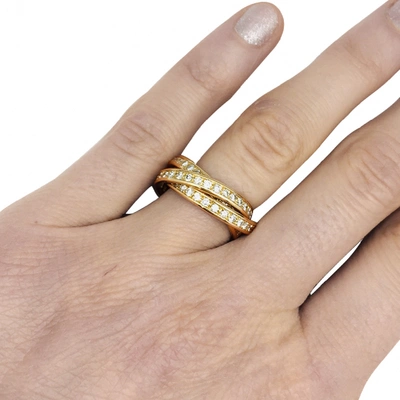 Pre-owned Cartier Trinity Yellow Gold Ring