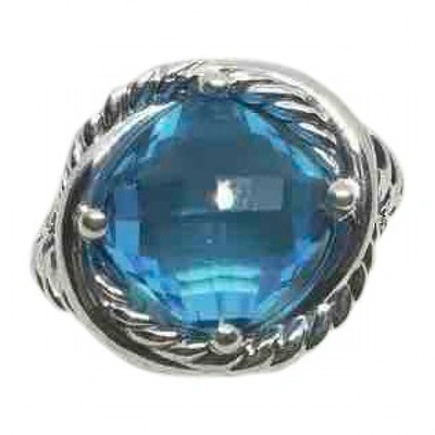 Pre-owned David Yurman Blue Silver Ring