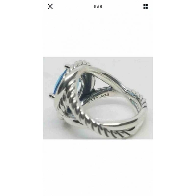 Pre-owned David Yurman Blue Silver Ring