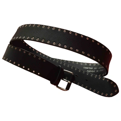 Pre-owned Comptoir Des Cotonniers Leather Belt In Blue