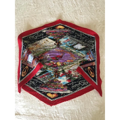 Pre-owned Moschino Silk Neckerchief In Other