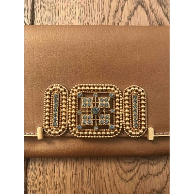 Pre-owned Chloé Leather Wallet In Camel