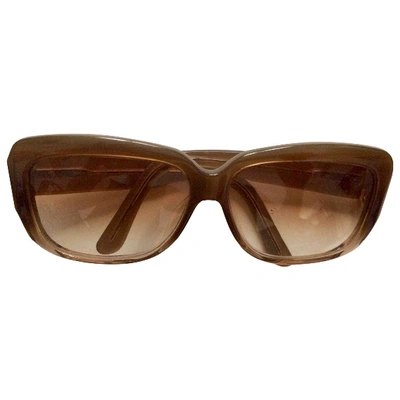 Pre-owned Saint Laurent Camel Sunglasses