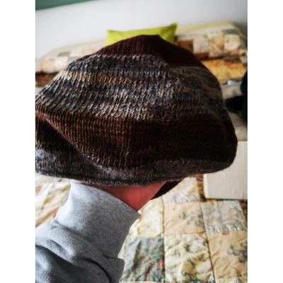 Pre-owned Dolce & Gabbana Wool Beret In Brown