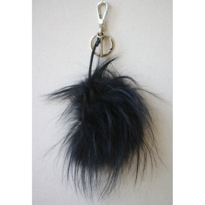 Pre-owned Fendi Bag Bug Black Fox Bag Charms