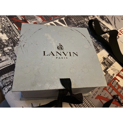 Pre-owned Lanvin Black Cotton Belt