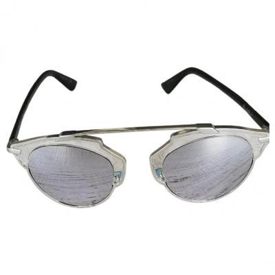 Pre-owned Dior So Real  Grey Metal Sunglasses