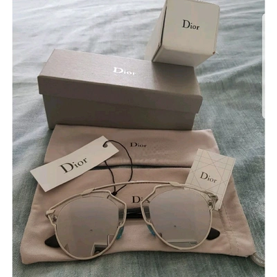Pre-owned Dior So Real  Grey Metal Sunglasses